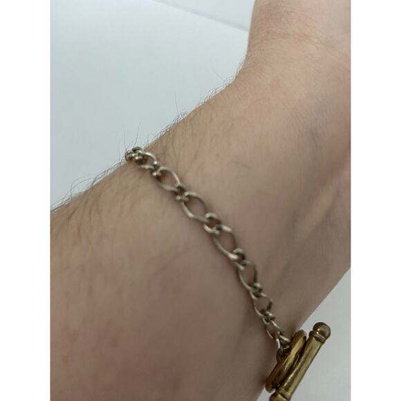 Chain bracelet with toggle clasp - Picture 2 of 4